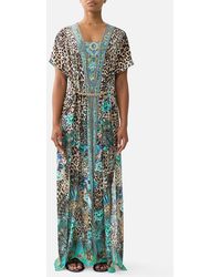 CAMILLA - Front Split Beach Maxi Dress W Chain Flamenco Euphoria - Lyst