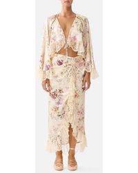 CAMILLA - Crop Ruffle Top Adorned - Lyst