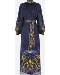 CAMILLA - Relaxed Shirt Dress With Frill Sleeve Detail Notes From The Room - Lyst