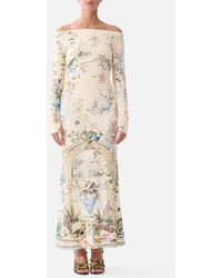 CAMILLA - Off Shoulder Gathered Jersey Dress Midsummer Masterpiece - Lyst