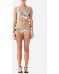 CAMILLA - Reversible Multi Wear Tie Halter Bikini Set Magic Of The Mercado - Lyst