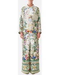 CAMILLA - Relaxed Collared Shirt With Pocket Art For The Empress - Lyst