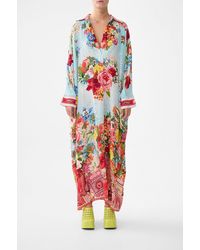 CAMILLA - Wing Collar Kaftan Papers And Curious Capers - Lyst