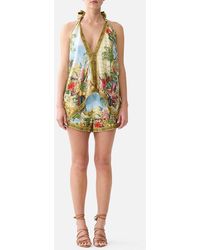 CAMILLA - Scarf Tie Top Wanderlust Empire - Lyst