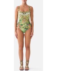 CAMILLA - Underwire Square Neck One Piece W Scoop Back Wanderlust Empire - Lyst