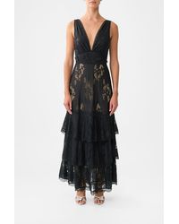 CAMILLA - Tiered Ruffle Hem Dress Ottoman Elegance - Lyst