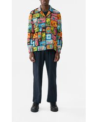 CAMILLA - Patchwork Long Sleeve Camp Collar Shirt Sal Do Mar - Lyst