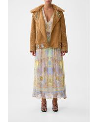 CAMILLA - Oversized Leather Biker Jacket East Of Istanbul - Lyst