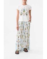 CAMILLA - Slim Fit Round Neck T-Shirt Venus On A Vespa - Lyst