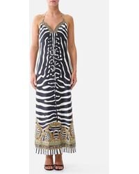 CAMILLA - Chain Detail Slip Dress Zig Zag Zoo - Lyst