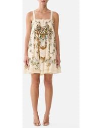 CAMILLA - A-Line Short Dress With Lace A Certain Je Ne Sais Quoi - Lyst