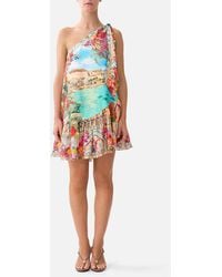 CAMILLA - Tie One Shoulder Short Dress Meet Me - Lyst