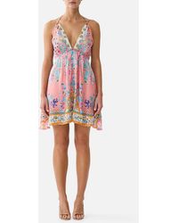 CAMILLA - Short Flared Dress With Hardware Howdy Gaudi - Lyst