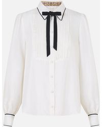 CAMILLA - Collared Shirt With Pintucks Leopard Libertine - Lyst