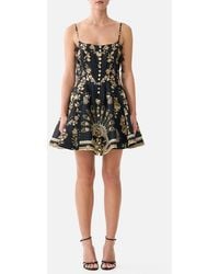 CAMILLA - Corset Dress With Short Flared Skirt Taurus Rising - Lyst
