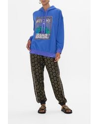 CAMILLA - Silk Band Oversized Hoodie With Pockets- Defy Gravity - Lyst