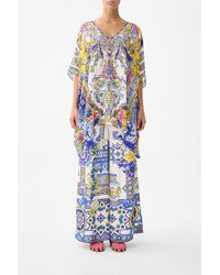 CAMILLA - Rectangular V Neck Kaftan España Nirvana - Lyst