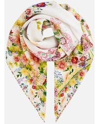 CAMILLA - Large Crystalled Silk Square Scarf The Call Of Catalonia - Lyst