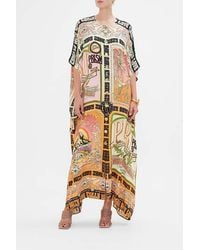 CAMILLA - Button Through Batwing Kaftan Lets Chase Rainbows - Lyst