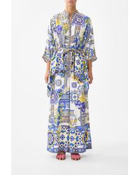 CAMILLA - Button Through Scarf Blouse España Nirvana - Lyst