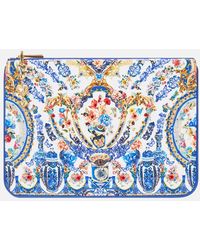 CAMILLA - Small Canvas Clutch The Pottery Parlour - Lyst