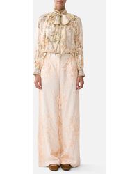CAMILLA - Wide Leg Waisted Pant Twilight - Lyst