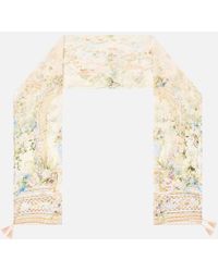 CAMILLA - Long Silk Crinkle Chiffon Scarf Midsummer Masterpiece - Lyst