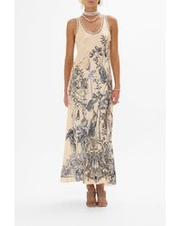 CAMILLA - Bias Cut Tank Dress Etched Into Eternity - Lyst