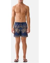 CAMILLA - Mid Length Boardshort With Elastic Waist Cloaked - Lyst