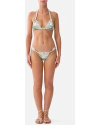 CAMILLA - Soft Thick Tie Tri Bikini Set With Trims Sisi Society - Lyst