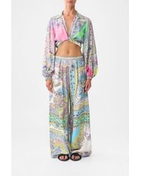 CAMILLA - Wide Leg Trouser With Front Pockets Magic Carpet Ride - Lyst