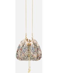 CAMILLA - Drawstring Pouch Bag With Chain Strap A Meeting Of Masterpieces - Lyst