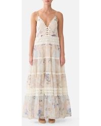 CAMILLA - Trapeze Tiered Dress Laced With Love - Lyst