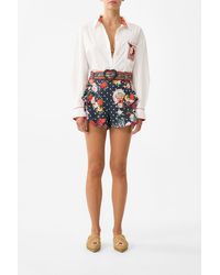 CAMILLA - Frilled Shorts Daughters Of Duende - Lyst
