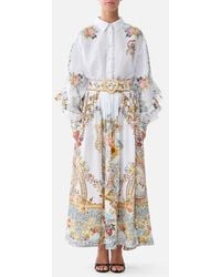 CAMILLA - Button Shirt With Frill Detail Seville Sweetheart - Lyst