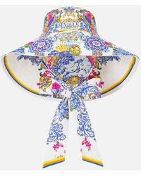 CAMILLA - Wide Brim Bucket Hat With Tie España Nirvana - Lyst