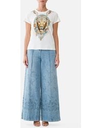 CAMILLA - Slim Fit Round Neck T-Shirt Ballad Of The Bibliothèque - Lyst