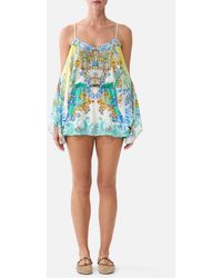 CAMILLA - Drop Shoulder Playsuit Dial Up The Tiles - Lyst