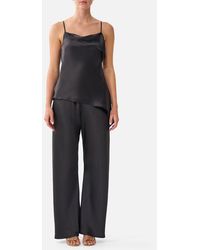 CAMILLA - Asymmetric Draped Top Silk Essentials - Lyst