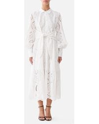 CAMILLA - Waist Tie Shirt Dress A Tiled Wonderland - Lyst