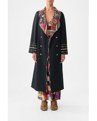 CAMILLA - Coat With Vest Detail Patchwork Alchemy - Lyst
