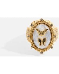 CAMILLA - Empress Of Light Butterfly Cameo Ring - Lyst