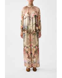 CAMILLA - Raglan Button Up Shirt Watercolour Wonderland - Lyst
