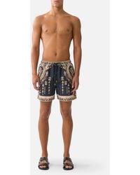 CAMILLA - Mid Length Boardshort With Elastic Waist Taurus Rising - Lyst