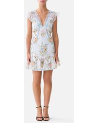 CAMILLA - Ruffle Sleeve Short Dress Seville Sweetheart - Lyst
