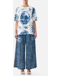 CAMILLA - Oversized Band Tee The Porcelain Parlour - Lyst