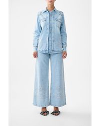 CAMILLA - Sophy Kitsch Stitch Relaxed Shirt - Lyst