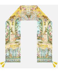 CAMILLA - Long Silk Crinkle Chiffon Scarf Tales Of Topkapi Palace - Lyst