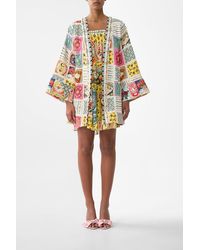 CAMILLA - Short Kimono Wrap Aromatic Tiger Flower - Lyst