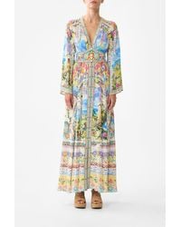 CAMILLA - Kimono Sleeve Dress With Shirring Detail Navàs Nouveau - Lyst